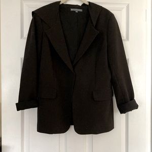 Black Hooded Blazer